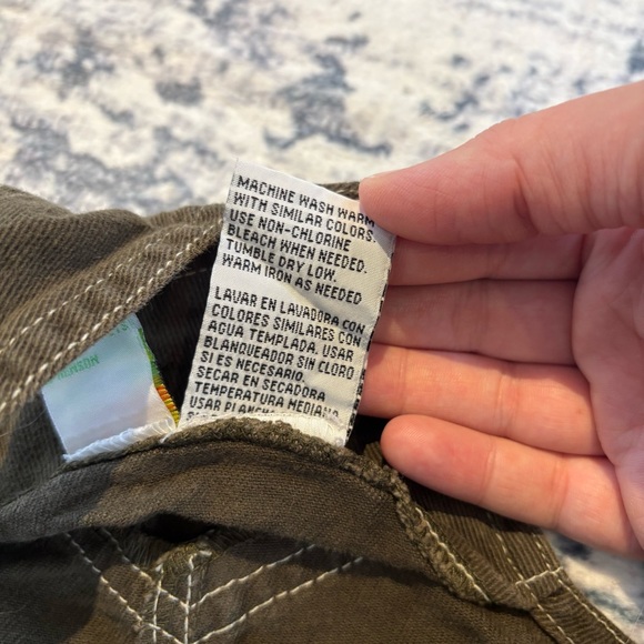 VTG Rare Sesame Street Big Bird Corduroy Overalls 4T | 90s Kidcore Brown Y2K - Picture 8 of 9